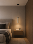 Lámpara Techo Colgante Decorativa Led 16W Acabado Negro.