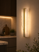 Lámpara de Pared Decorativa Led 15W Acabado Dorado.
