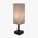 Lámpara de Mesa Decorativa Recargable 1xE27–25W Acabado Gris.