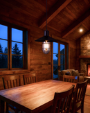 Lámpara Colgante Decorativa 1Xe27-40W ( No Incluido) Acabado Black/ Metal.