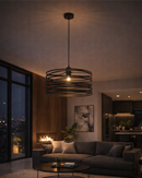 Lámpara Colgante Decorativa 1Xe27-60W (No Incluido) Acabado Black.