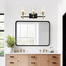 LÁMPARA DE PARED DECORATIVA 3XE12-40W, 110-240V, 50-60HZ, GRADO DE PROTECCION IP20, ACABADO NEGRO.