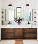 LÁMPARA DE PARED DECORATIVA 2XE27-40W, 110-240V, 50-60HZ, GRADO DE PROTECCION IP20, ACABADO NEGRO.