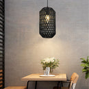 LÁMPARA DE TECHO COLGANTE DECORATIVA 1XE27-60W,110-240V, 50-60HZ, GRADO DE PROTECCION IP20, ACABADO NEGRO.