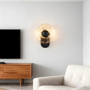 LÁMPARA DE PARED DECORATIVA ALABASTRO LED 6W, TONALIDAD DE 3000K, 110-240V, 50-60HZ, GRADO DE PROTECCION IP20, ACABADO NEGRO.