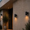 Lámpara De Pared Exterior Decorativa 1Xe27-75W -  Par30 Acabado Black/ Die Cast Aluminium