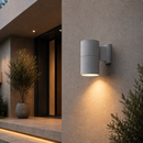 Lámpara De Pared Exterior Decorativa 1Xe27-75W - Par30 Acabado Gray/Die Cast Aluminium