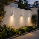 Lámpara De Pared Exterior Decorativa 1Xe27-75W - Par30 Acabado White/Die Cast Aluminium