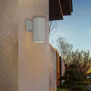 LÁMPARA DE PARED EXTERIOR DECORATIVA 1XE27-75W -  PAR30,100-240V, 50-60HZ, GRADO DE PROTECCION IP54 , ACABADO GRIS.