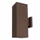 Lámpara De Pared Exterior Decorativa Iluminación Up&Down 2Xe27-75W- Par30 Acabado Bronce/ Die Cast Aluminium.