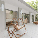 LÁMPARA DE PARED EXTERIOR DECORATIVA ILUMINACION UP&DOWN 2XE27- 100W - PAR38, 100-240V, 50-60HZ , GRADO DE PROTECCION IP54, ACABADO BLANCO.