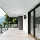 LÁMPARA DE PARED EXTERIOR DECORATIVA ILUMINACION UP&DOWN 2XE27- 100W - PAR38, 100-240V, 50-60HZ , GRADO DE PROTECCION IP54, ACABADO NEGRO.