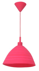 LÁMPARA DE TECHO COLGANTE 1XE27-60W (NO INCLUIDO) ACABADO ROSADO.