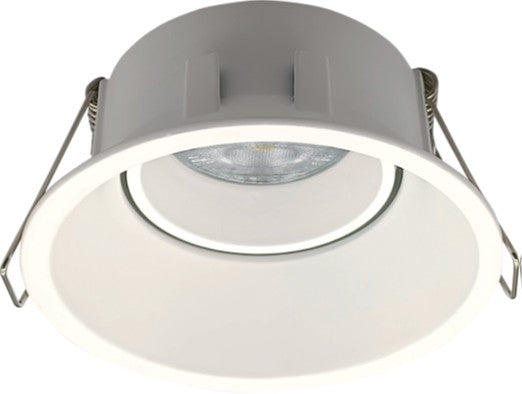 LÁMPARA SPOT EMPOTRABLE 1XGU10-35W, ÁNGULO AJUSTABLE, GRADO DE PROTECCIÓN IP20, ACABADO BLANCO.