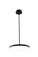 LAMPARA DE TECHO COLGANTE DECORATIVA LED 29W, 2500LM INTERRUPTOR CCT 30, 40K, 60K  110-240V, ACABADO NEGRO.