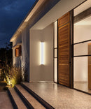 LÁMPARA DE  PARED EXTERIOR DECORATIVA LED, 10W, EMITE 800LM, TONALIDAD DE 3000K, 100-240V, 50-60HZ, GRADO DE PROTECCION IP65, ACABADO NEGRO.