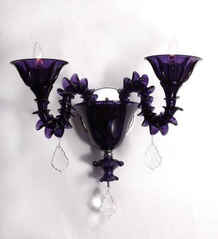 LAMPARA DE PARED DE CRISTAL