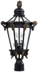Minka-Lavery - 8935-95 - Two Light Post Mount - Stratford Hall - Heritage w/Gold Highlights
