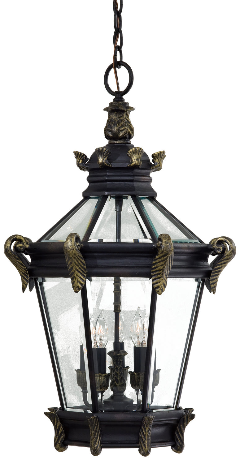 Minka-Lavery - 8934-95 - Five Light Chain Hung - Stratford Hall - Heritage w/Gold Highlights