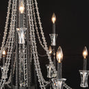 Nine Light Chandelier<br /><span style="color:#4AB0CE;">Entrega: 4-10 dias en USA</span><br /><span style="color:#4AB0CE;font-size:60%;">PREGUNTE POR ENTREGA EN PANAMA</span><br />Collection: Barcelona<br />Finish: Onyx