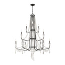 12 Light Chandelier<br /><span style="color:#4AB0CE;">Entrega: 4-10 dias en USA</span><br /><span style="color:#4AB0CE;font-size:60%;">PREGUNTE POR ENTREGA EN PANAMA</span><br />Collection: Barcelona<br />Finish: Onyx