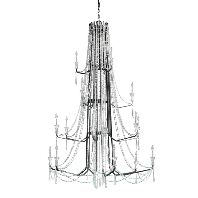 Varaluz - 270C18OX - 18 Light Chandelier - Barcelona - Onyx