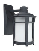 LÁMPARA DE PARED EXTERIOR DECORATIVA 1XE27-100W (NO INCLUIDO) 110-240V 50-60HZ, ACABADO NEGRO.