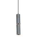 Avenue Lighting - HF1077-BLG - LED Pendant - Cicada - Knurled Light Grey w/Brass