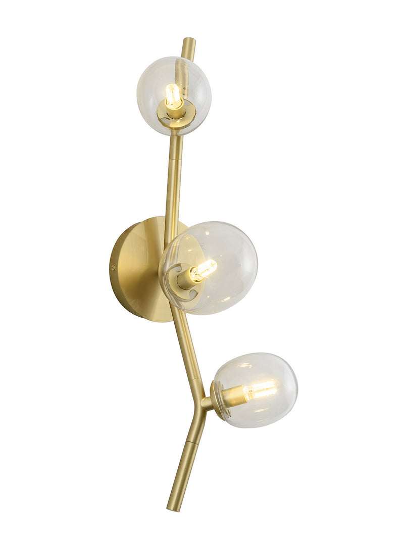 Avenue Lighting - HF4803-CLR - LED Wall Sconce - Hampton - Brushed Brass w/Clear Glass