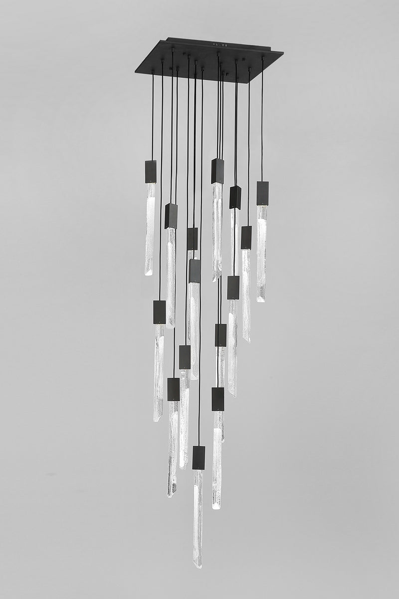 LED Pendant<br /><span style="color:#4AB0CE;">Entrega: 4-10 dias en USA</span><br /><span style="color:#4AB0CE;font-size:60%;">PREGUNTE POR ENTREGA EN PANAMA</span><br />Collection: Alpine<br />Finish: Black,White Marbleized Glass