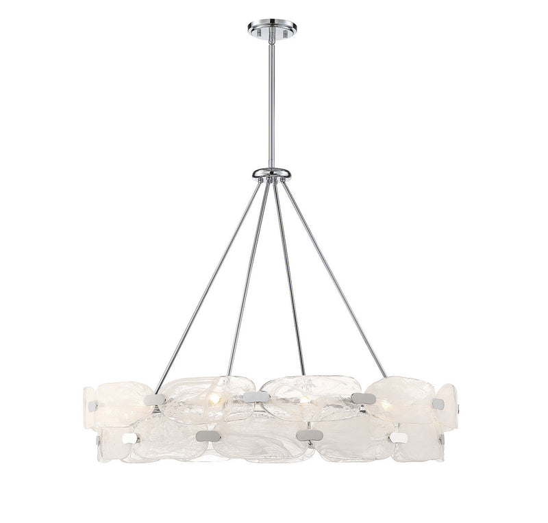 12 Light Pendant<br /><span style="color:#4AB0CE;">Entrega: 4-10 dias en USA</span><br /><span style="color:#4AB0CE;font-size:60%;">PREGUNTE POR ENTREGA EN PANAMA</span><br />Collection: Vasare<br />Finish: Chrome