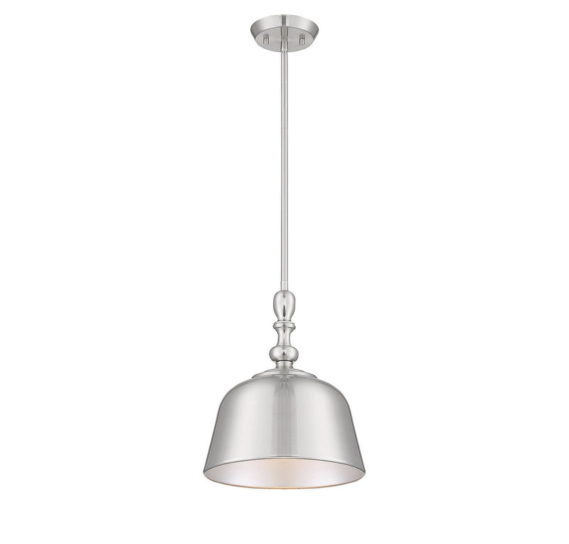 One Light Pendant<br /><span style="color:#4AB0CE;">Entrega: 2-3 semanas en USA</span><br /><span style="color:#4AB0CE;font-size:60%;">PREGUNTE POR ENTREGA EN PANAMA</span><br />Collection: Berg<br />Finish: Satin Nickel