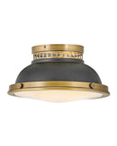 Hinkley - 4081HB-DZ - LED Flush Mount - Emery - Heritage Brass