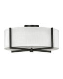 Hinkley - 41708BK - LED Semi-Flush Mount - Axis Off White - Black