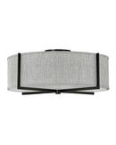 Hinkley - 41709BK - LED Semi-Flush Mount - Axis Heathered Gray - Black