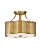 Hinkley - 4443HB - LED Semi-Flush Mount - Chance - Heritage Brass