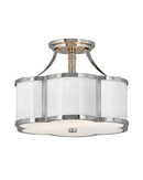 Hinkley - 4443PN - LED Semi-Flush Mount - Chance - Polished Nickel