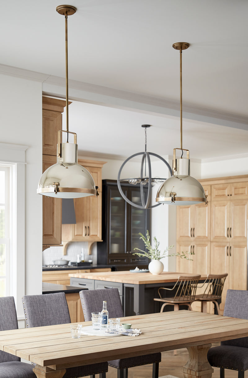 LED Pendant<br /><span style="color:#4AB0CE;">Entrega: 4-10 dias en USA</span><br /><span style="color:#4AB0CE;font-size:60%;">PREGUNTE POR ENTREGA EN PANAMA</span><br />Collection: Nautique<br />Finish: Heritage Brass