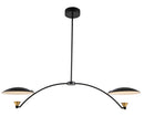 LED Island Pendant<br /><span style="color:#4AB0CE;">Entrega: 4-10 dias en USA</span><br /><span style="color:#4AB0CE;font-size:60%;">PREGUNTE POR ENTREGA EN PANAMA</span><br />Collection: Redding<br />Finish: Matte Black w White and Brass Accent