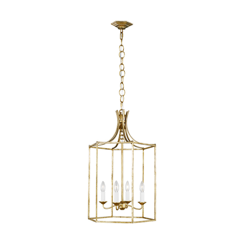 Four Light Pendant<br /><span style="color:#4AB0CE;">Entrega: 4-10 dias en USA</span><br /><span style="color:#4AB0CE;font-size:60%;">PREGUNTE POR ENTREGA EN PANAMA</span><br />Collection: Bantry House<br />Finish: Antique Gild