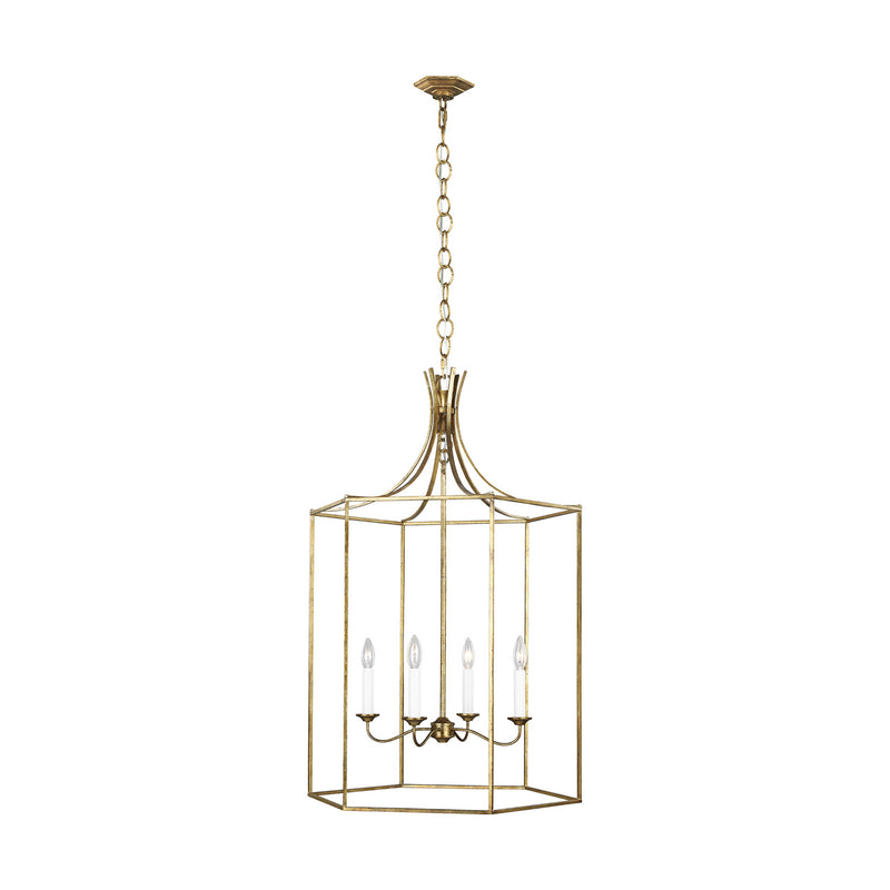 Four Light Pendant<br /><span style="color:#4AB0CE;">Entrega: 4-10 dias en USA</span><br /><span style="color:#4AB0CE;font-size:60%;">PREGUNTE POR ENTREGA EN PANAMA</span><br />Collection: Bantry House<br />Finish: Antique Gild