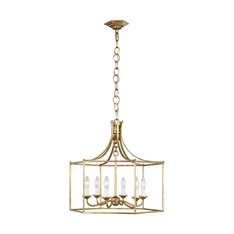 Six Light Chandelier<br /><span style="color:#4AB0CE;">Entrega: 4-10 dias en USA</span><br /><span style="color:#4AB0CE;font-size:60%;">PREGUNTE POR ENTREGA EN PANAMA</span><br />Collection: Bantry House<br />Finish: Antique Gild