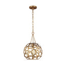 One Light Pendant<br /><span style="color:#4AB0CE;">Entrega: 4-10 dias en USA</span><br /><span style="color:#4AB0CE;font-size:60%;">PREGUNTE POR ENTREGA EN PANAMA</span><br />Collection: Feccetta<br />Finish: Antique Gild