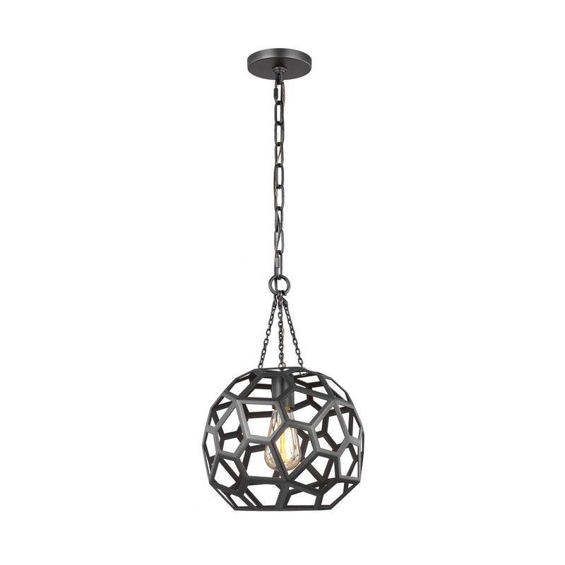 One Light Pendant<br /><span style="color:#4AB0CE;">Entrega: 4-10 dias en USA</span><br /><span style="color:#4AB0CE;font-size:60%;">PREGUNTE POR ENTREGA EN PANAMA</span><br />Collection: Feccetta<br />Finish: Midnight Black
