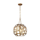 One Light Pendant<br /><span style="color:#4AB0CE;">Entrega: 4-10 dias en USA</span><br /><span style="color:#4AB0CE;font-size:60%;">PREGUNTE POR ENTREGA EN PANAMA</span><br />Collection: Feccetta<br />Finish: Antique Gild