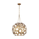 One Light Pendant<br /><span style="color:#4AB0CE;">Entrega: 4-10 dias en USA</span><br /><span style="color:#4AB0CE;font-size:60%;">PREGUNTE POR ENTREGA EN PANAMA</span><br />Collection: Feccetta<br />Finish: Antique Gild