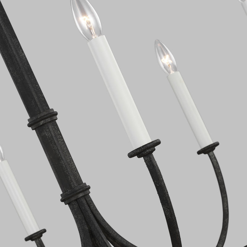 Visual Comfort Studio - CC1146IO - Six Light Chandelier - Champlain - Iron Oxide