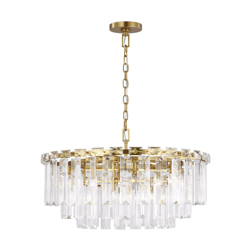 16 Light Chandelier<br /><span style="color:#4AB0CE;">Entrega: 4-10 dias en USA</span><br /><span style="color:#4AB0CE;font-size:60%;">PREGUNTE POR ENTREGA EN PANAMA</span><br />Collection: Arden<br />Finish: Burnished Brass