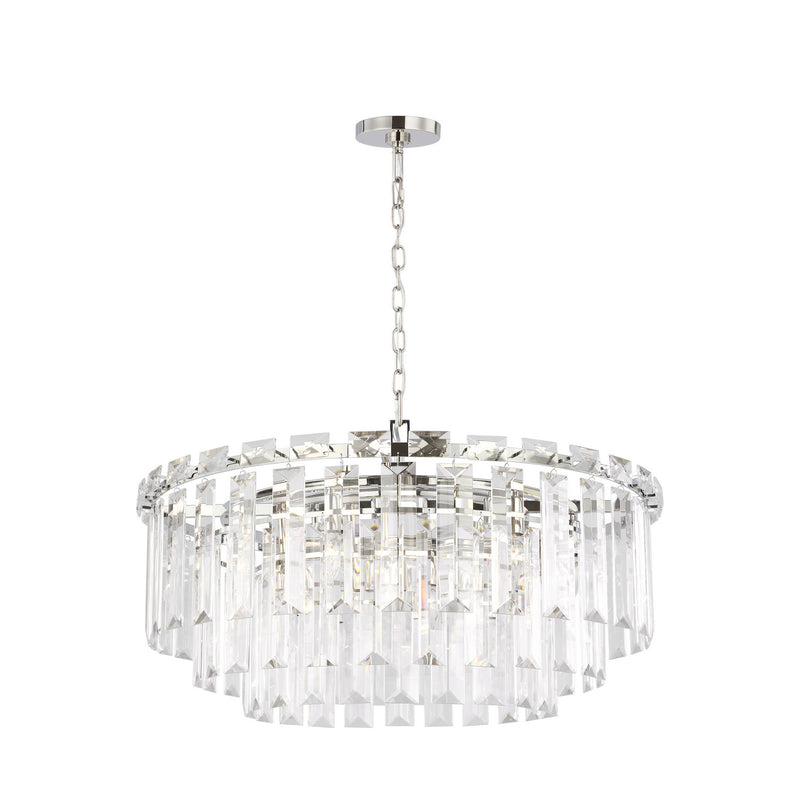 16 Light Chandelier<br /><span style="color:#4AB0CE;">Entrega: 4-10 dias en USA</span><br /><span style="color:#4AB0CE;font-size:60%;">PREGUNTE POR ENTREGA EN PANAMA</span><br />Collection: Arden<br />Finish: Polished Nickel