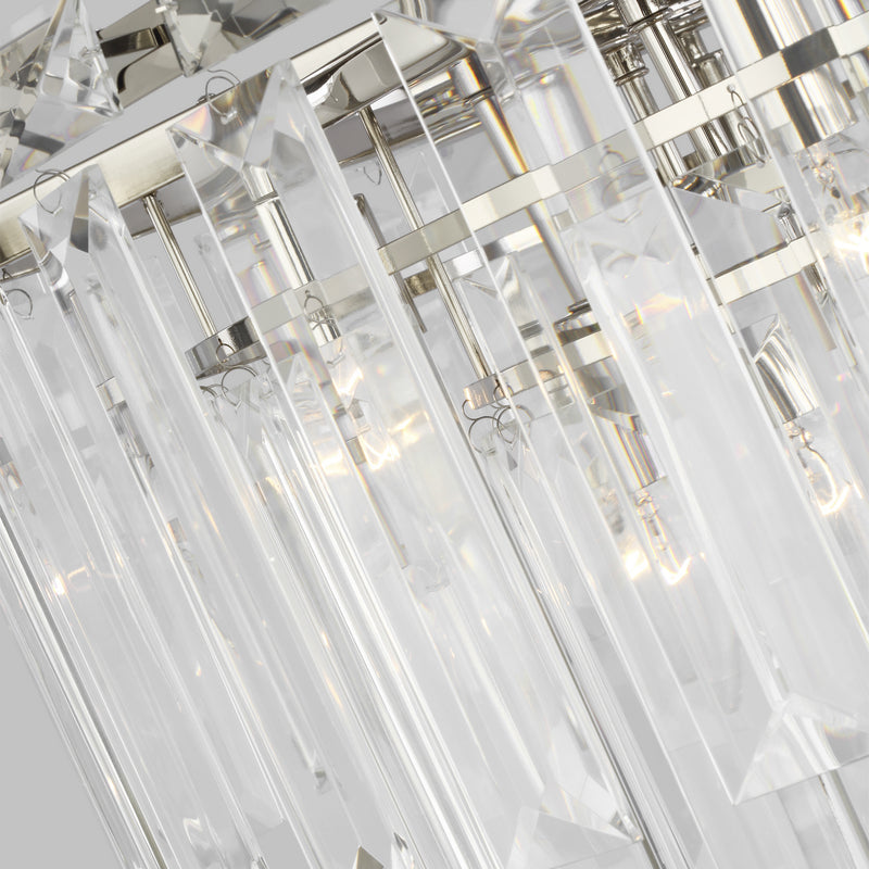 16 Light Chandelier<br /><span style="color:#4AB0CE;">Entrega: 4-10 dias en USA</span><br /><span style="color:#4AB0CE;font-size:60%;">PREGUNTE POR ENTREGA EN PANAMA</span><br />Collection: Arden<br />Finish: Polished Nickel